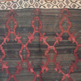 Oversize Vintage Brown Kilim - 6x10 ft | Handmade Bohemian Turkish Rug