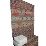Handmade Turkish Tribal Kilim - 6x10 ft | Vintage Wool Rustic Rug for Bedroom