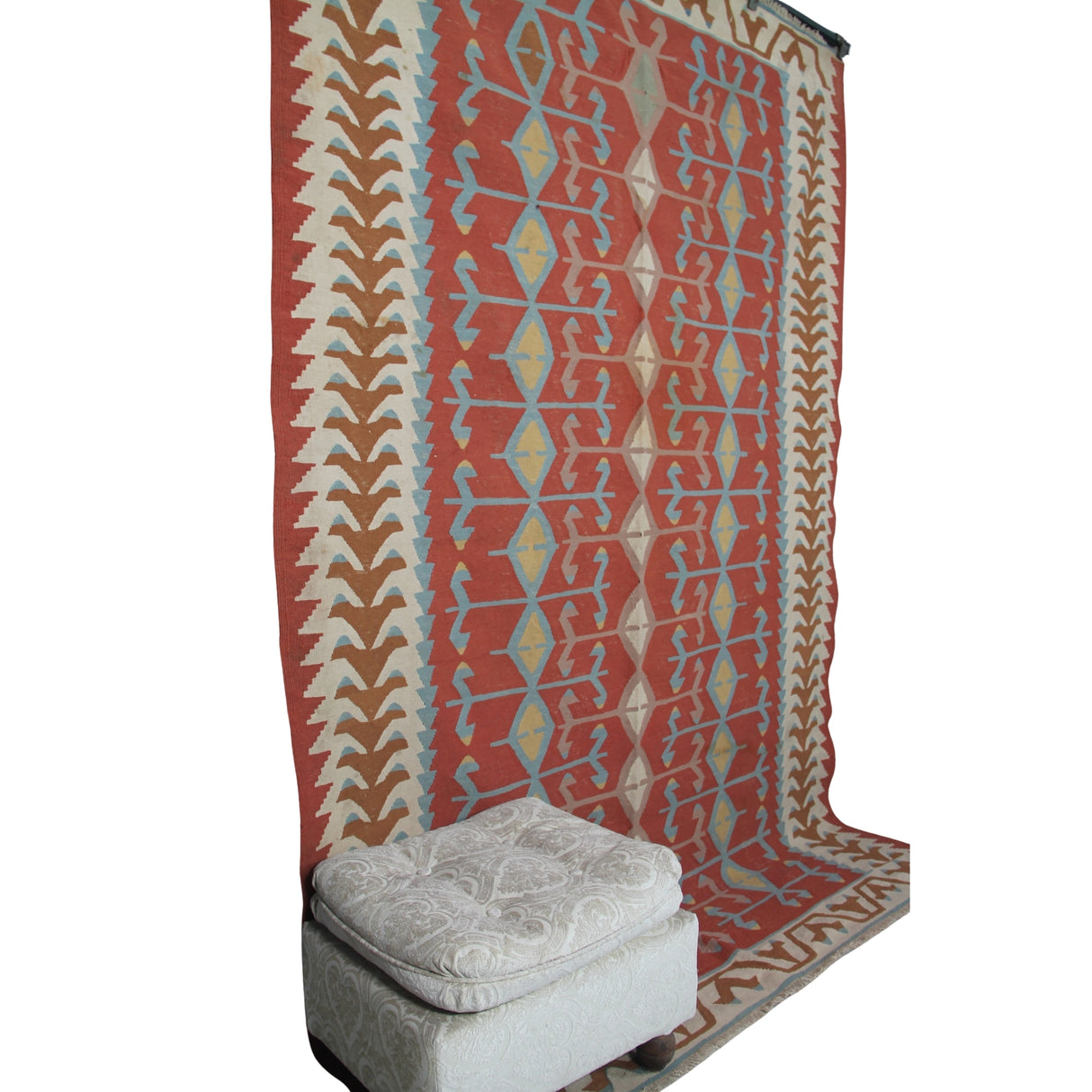 Vintage Southwestern Area Rug - 5x8 ft | Handmade Bohemian Turkish Kilim