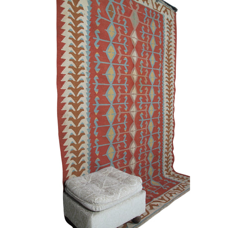 Vintage Southwestern Area Rug - 5x8 ft | Handmade Bohemian Turkish Kilim