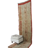 Curated Vintage Handmade Rug - 2x14 ft | Wool Tribal Turkish Carpet for Hallway