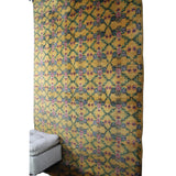 Vintage Handmade Yellow Rug - 5x8 ft | Wool Anatolian Oushak Carpet for Bedroom
