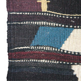 Vintage Flatweave Wool Kilim - 4x8 ft | Wool Handmade Turkish Rug for Living Room