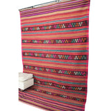Vintage Pink Boho Rug - 6x9 ft | Handmade Turkish Wool Kilim for Living Room