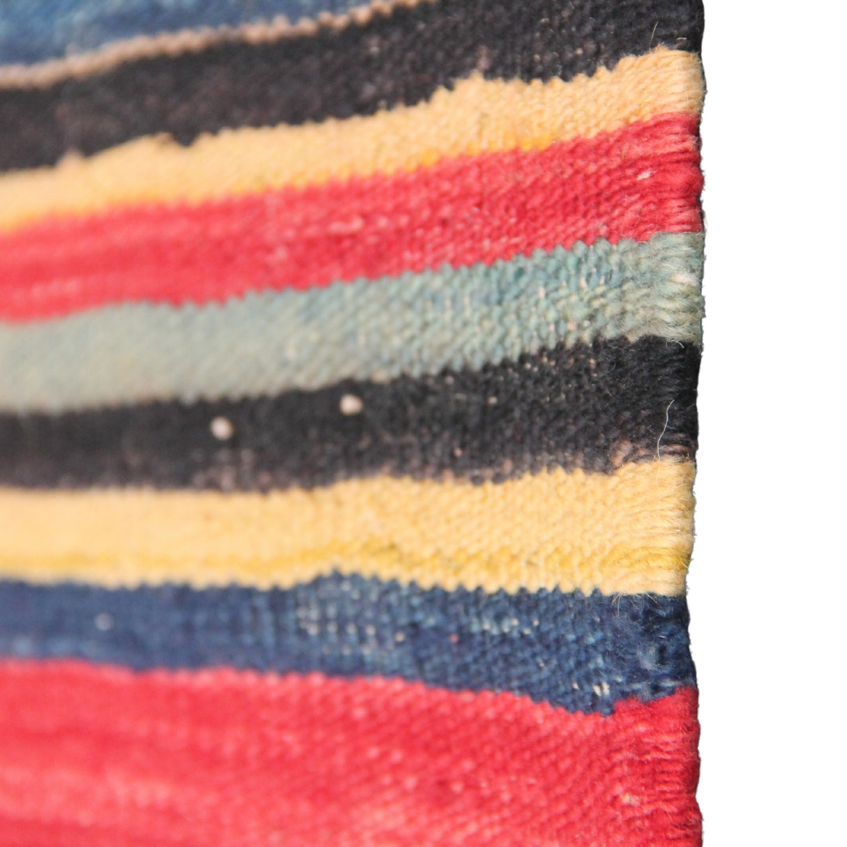 Vintage Striped Red Kilim - 5x8 ft | Bohemian Tribal Turkish Rug for Area