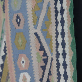 Vintage Handmade Turkish Kilim - 4x9 ft | Southwestern Flatweave Boho Rug for Area