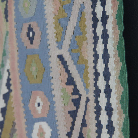 Vintage Handmade Turkish Kilim - 4x9 ft | Southwestern Flatweave Boho Rug for Area