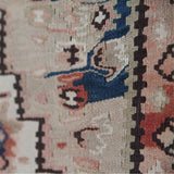 Curated Vintage Oriental Kilim - 4x6 ft | Wool Handmade Turkish Rug for Area