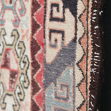 Vintage Beige Soumak Kilim - 4x6 ft | Wool Handmade Rustic Rug for Living Room
