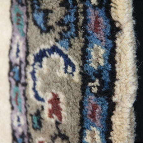 Vintage Beige Oushak Rug - 3x5 ft | Handmade Rustic Turkish Carpet for Area