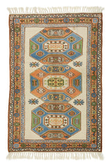 Rustik El Dokuma Antika Halı / Mestan 126 x 180 cm