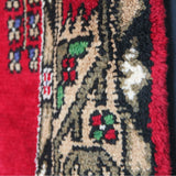 Curated Vintage Anatolian Rug - 5x9 ft | Red Handmade Turkish Carpet for Area