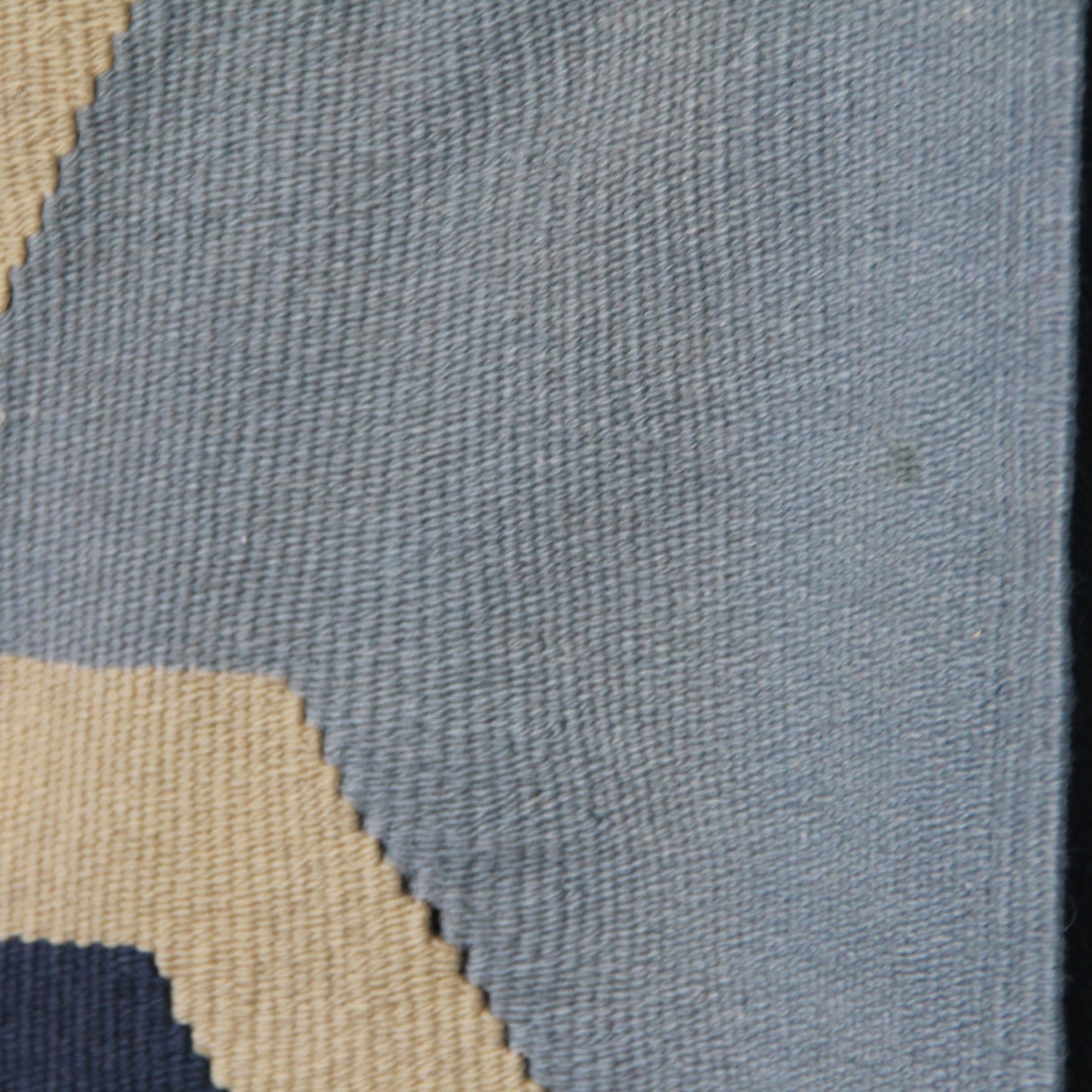 Curated Vintage Oushak Kilim - 4x7 ft | Handmade Blue Turkish Rug for Bedroom
