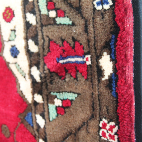 Curated Vintage Handmade Rug - 5x8 ft | Red Antique Anatolian Carpet for Area