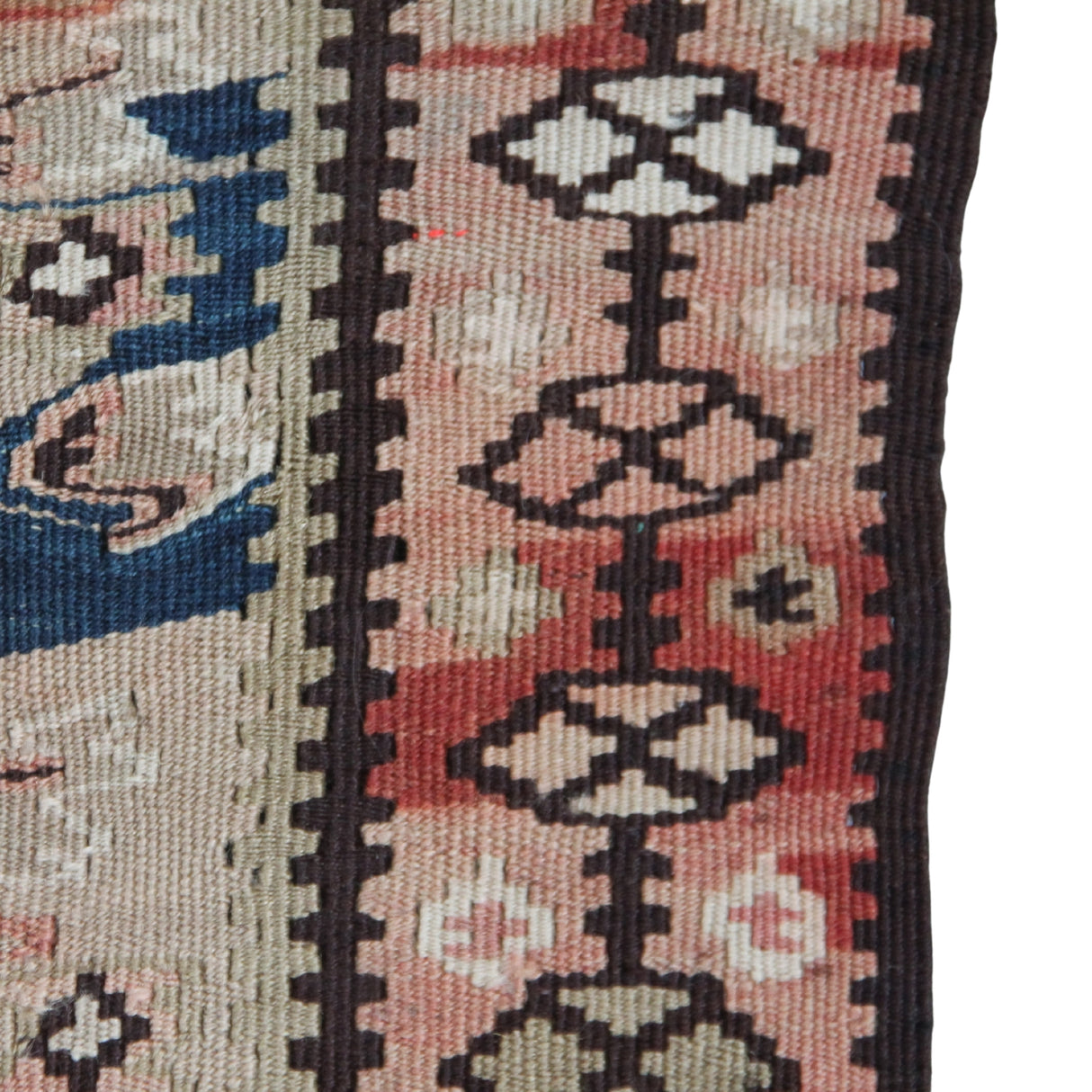 Curated Vintage Oriental Kilim - 4x6 ft | Wool Handmade Turkish Rug for Area