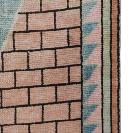 Curated Vintage Oushak Rug - 5x7 ft | Handmade Wool Turkish Carpet for Area