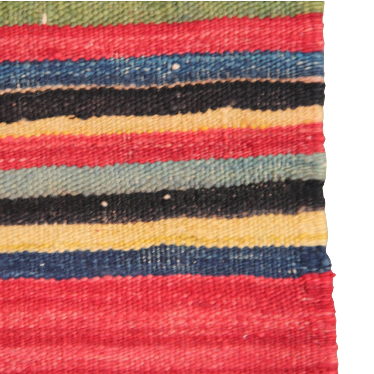 Vintage Striped Red Kilim - 5x8 ft | Bohemian Tribal Turkish Rug for Area