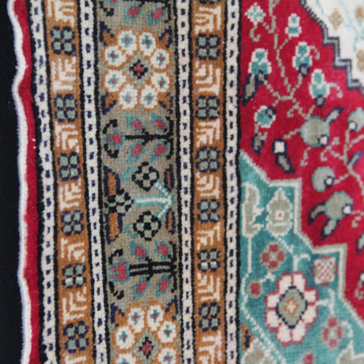 Red Oriental Handmade Carpet - 2x3 ft | Wool Tribal Oushak Rug for Area