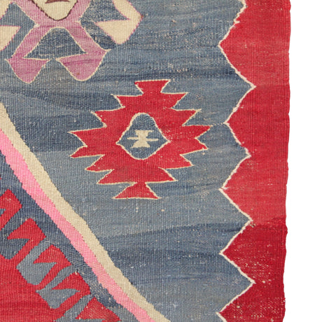 Curated Antique Red Kilim - 6x10 ft | Vintage Handmade Oushak Rug for Area