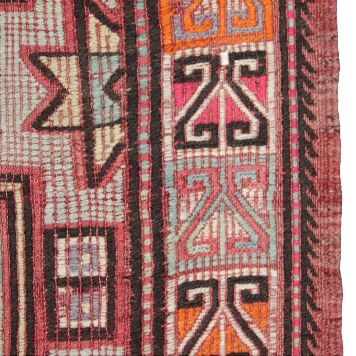 Curated Vintage Kilim Rug - 5x7 ft | Wool Handmade Turkish Rug for Living Room