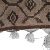 Oversize Vintage Brown Kilim - 6x10 ft | Handmade Bohemian Turkish Rug