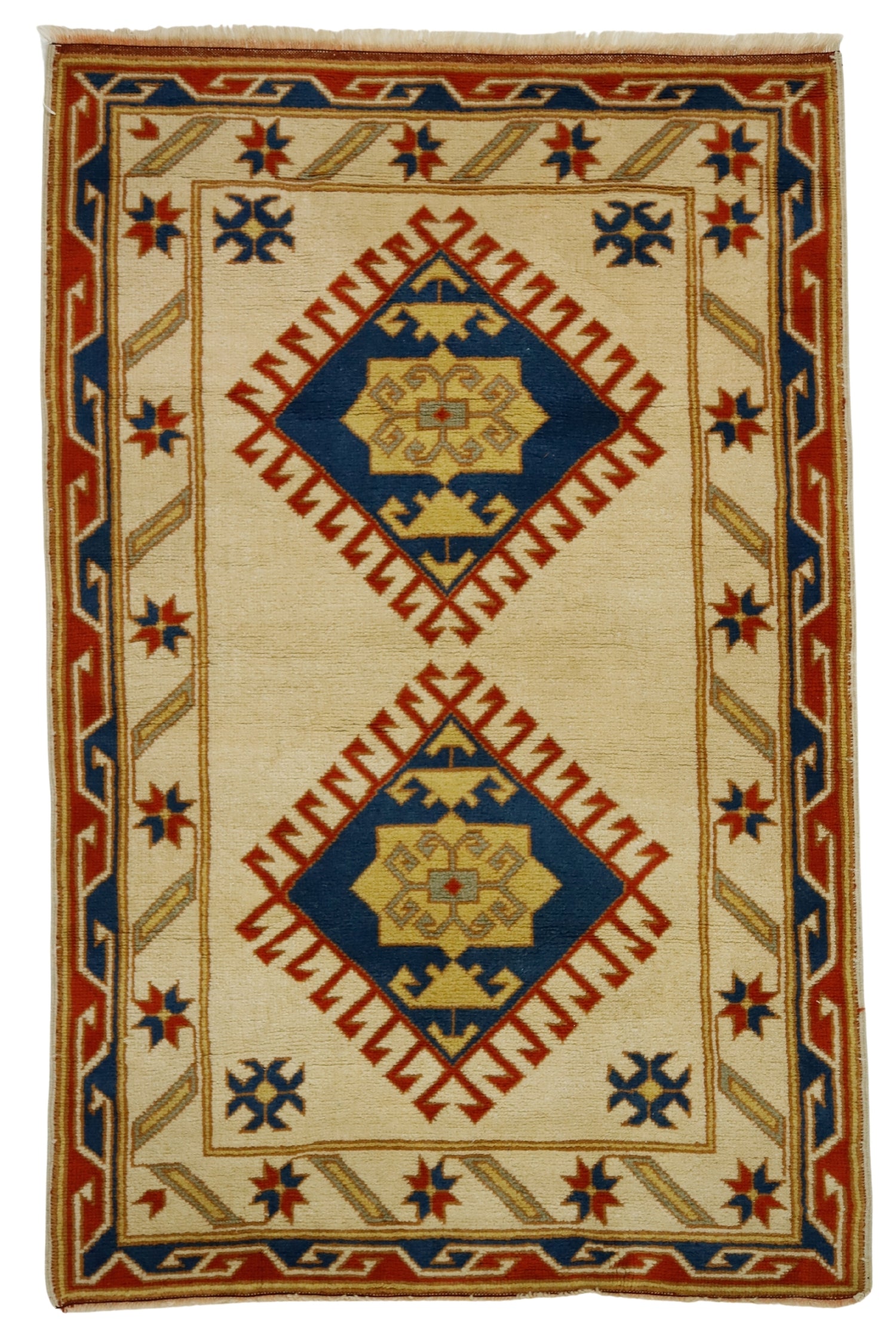 Alakır / 3x5 Vintage Turkish Area Rug Front Side