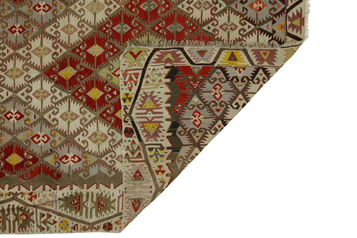 Alayhanı / 5x12 Vintage Oriental Area Kilim Rug Back Side