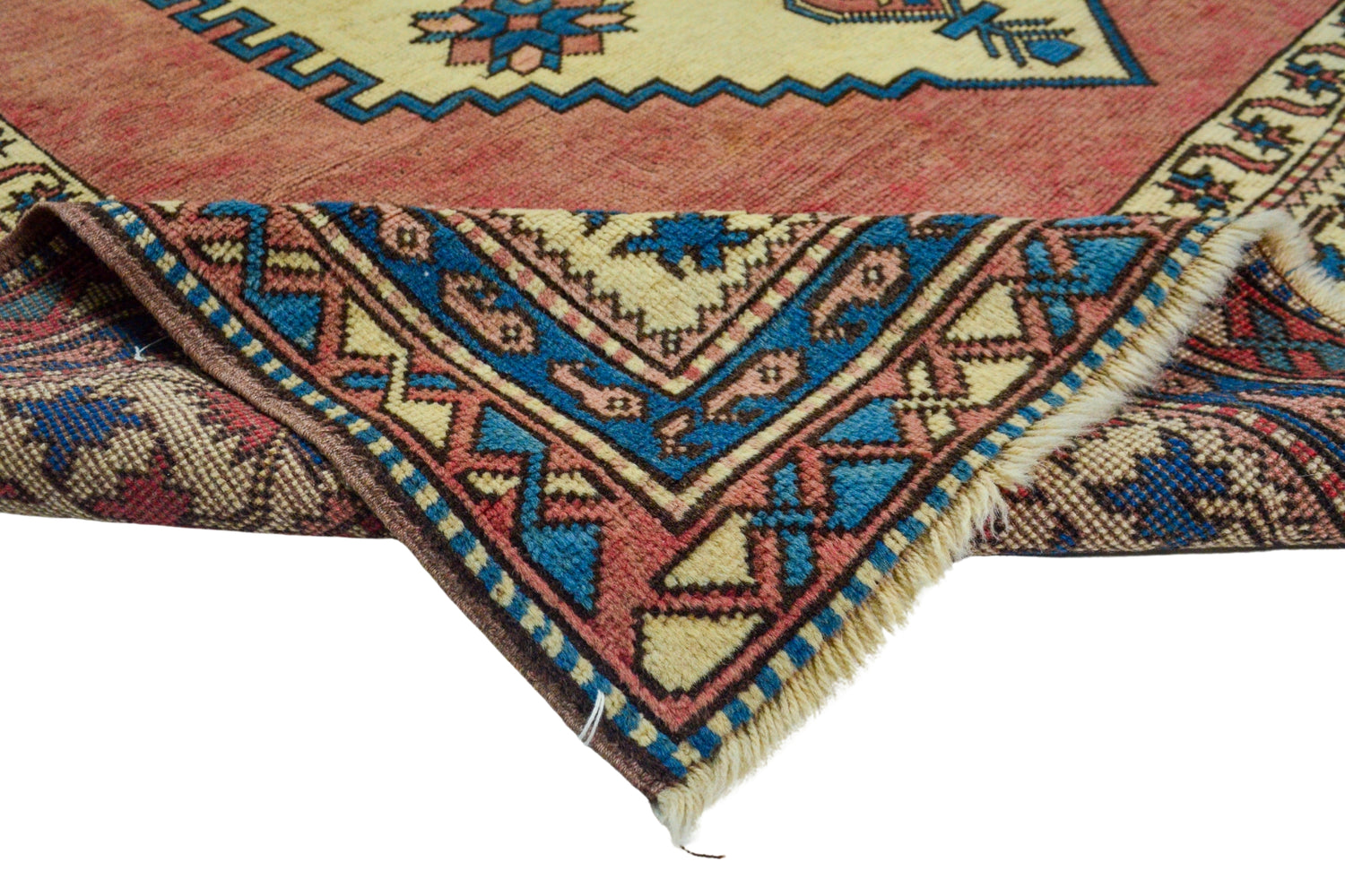 Atarlar / 6x9 Vintage Pink Turkish Area Rug Texture