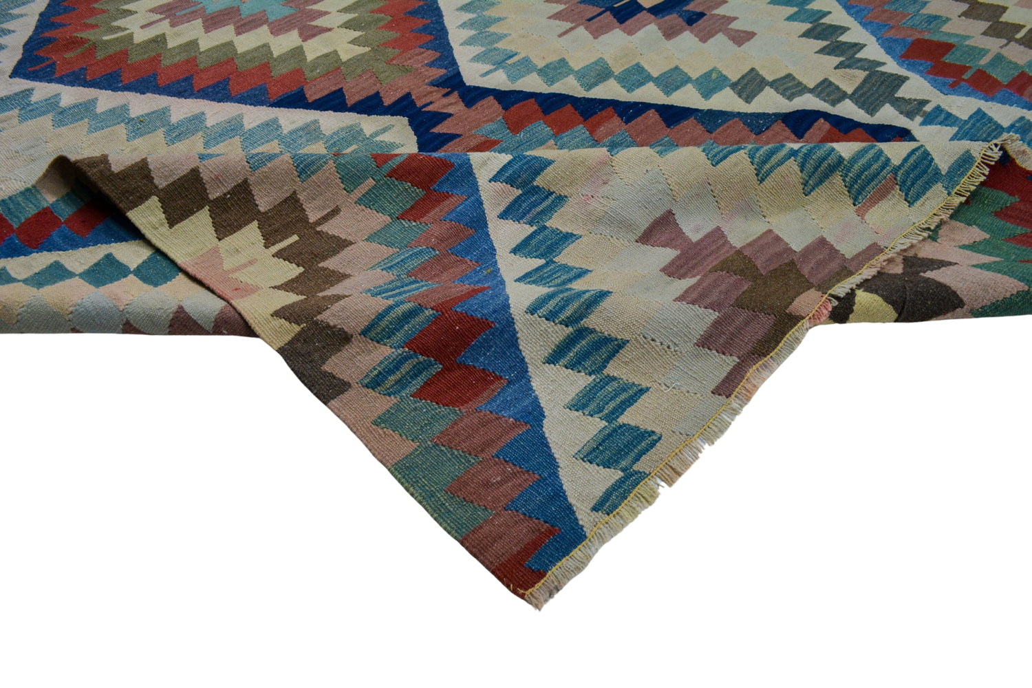 Balabancı / 5x9 Muted Vintage Boho Kilim Rug Texture