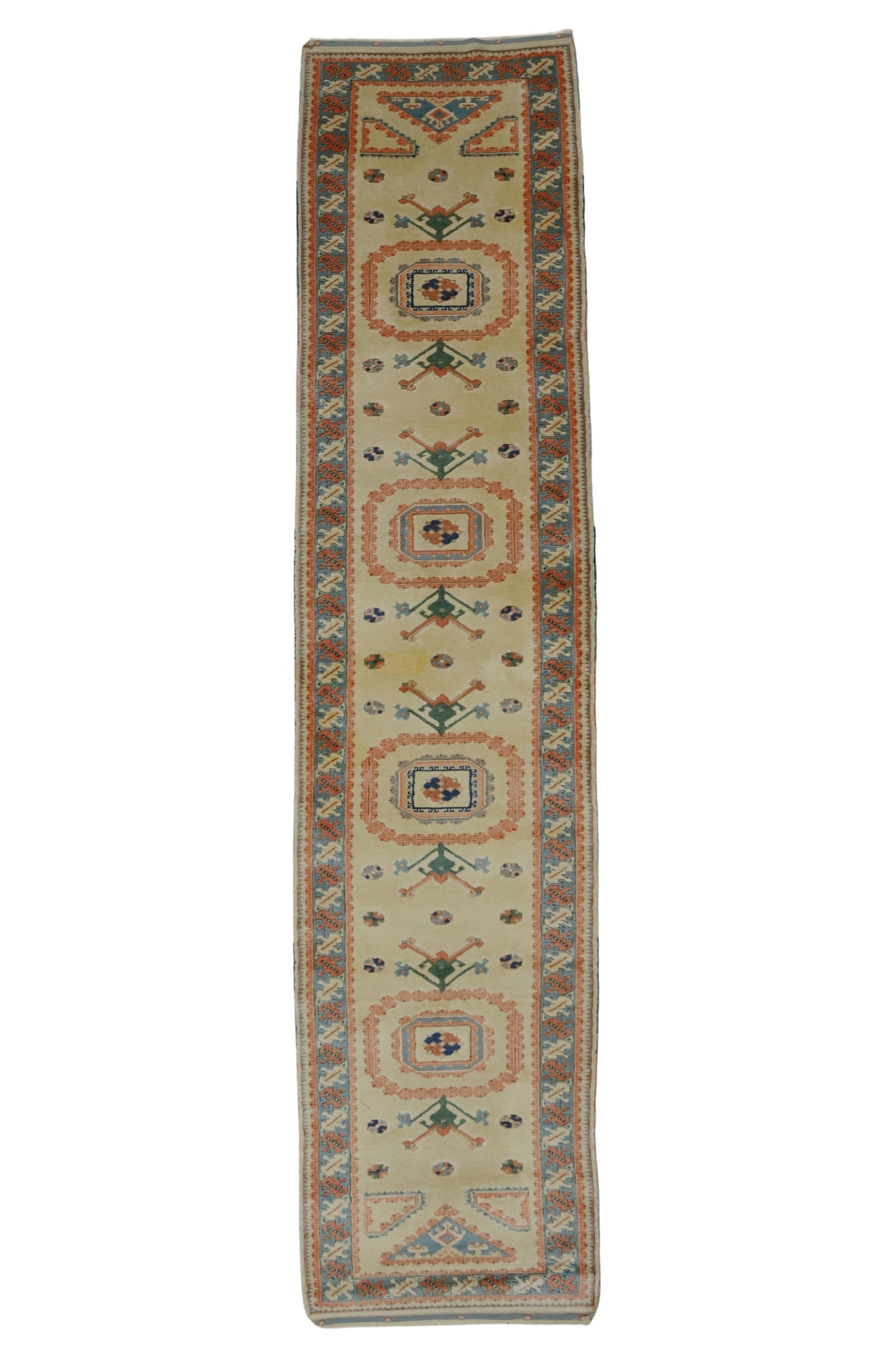 Bandırma / 2x12 Vintage Turkish Runner Rug Front Side