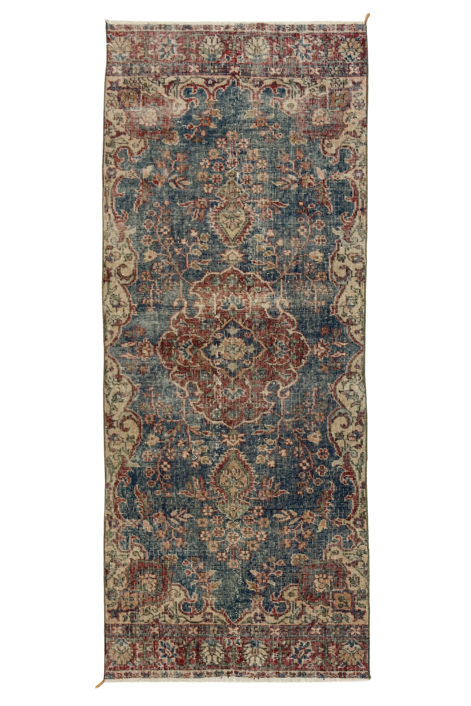 Bozcatepe / 2x6 Vintage Rustic Rug Runner Front Side