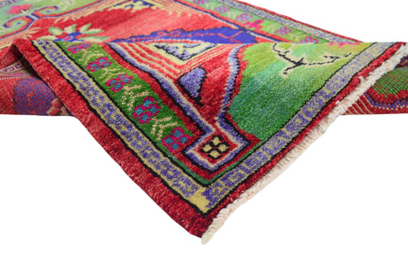 Bozen / 2x3 Vintage Floral Handmade Area Rug Texture