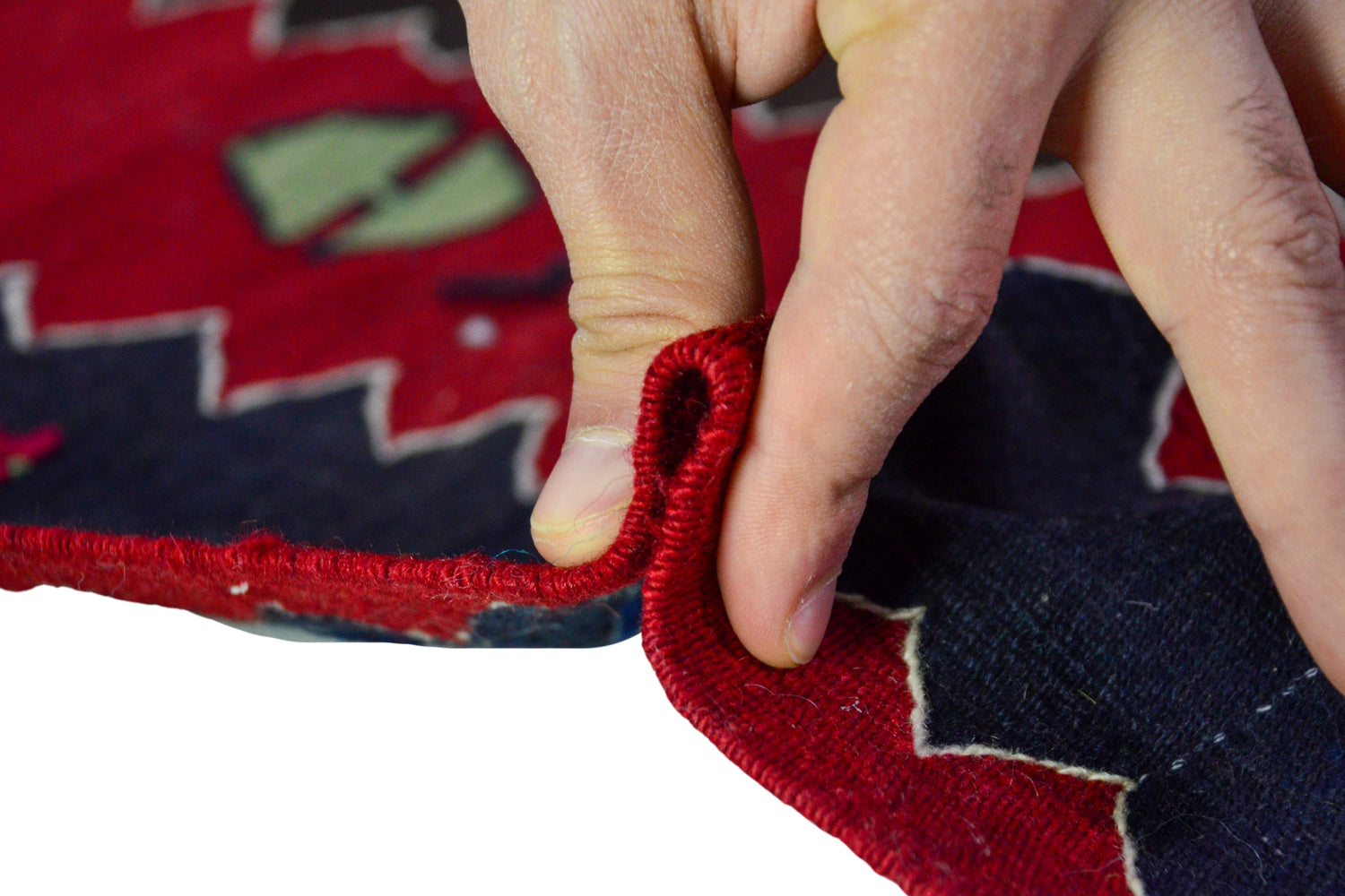 Davutlar / 4x5 Vintage Bohemian Kilim Rug Thickness