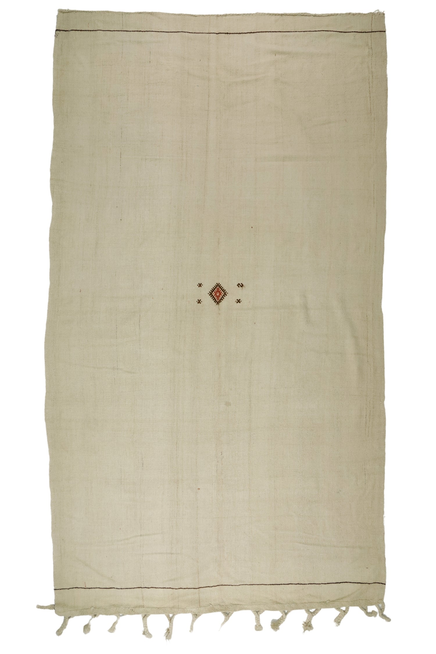 Derbent / 6x11 Beige Vintage Oriental Kilim Front Side