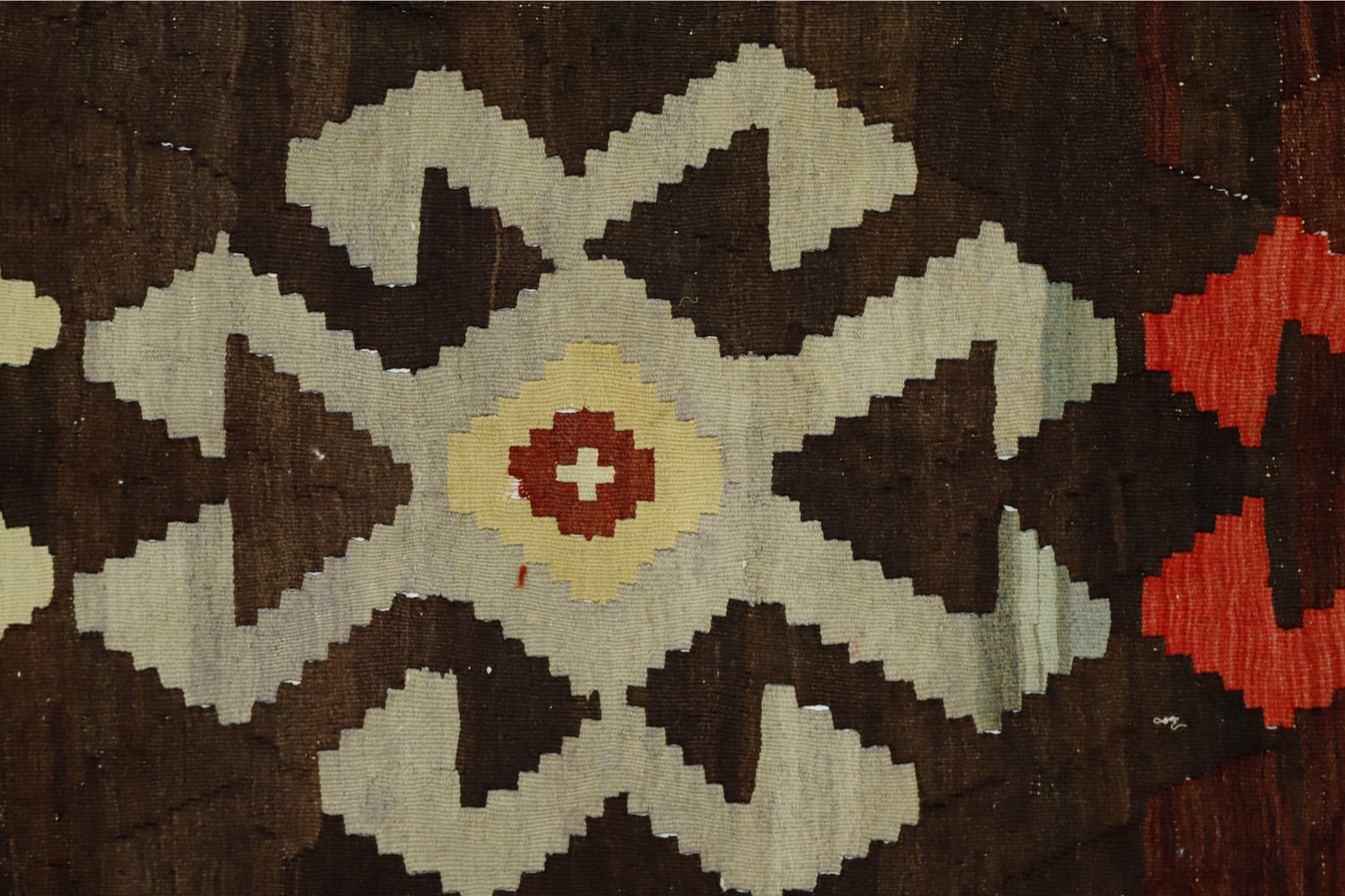 Digor / 6x11 Wool Vintage Kilim Rug Texture