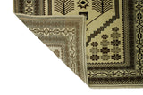 Dursunbey / 5x8 Neutral Vintage Oriental Rug Back Side