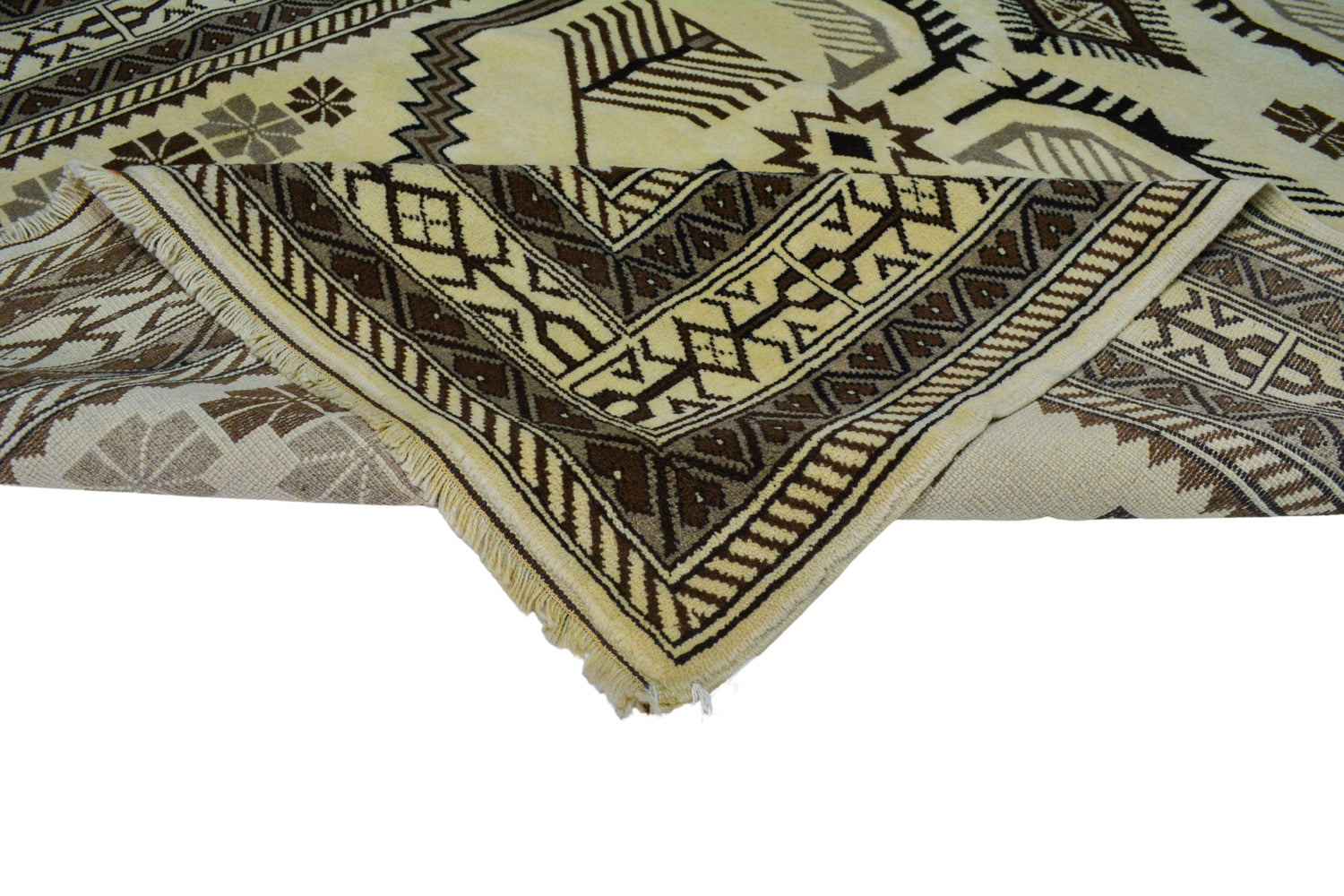 Dursunbey / 5x8 Neutral Vintage Oriental Rug Texture