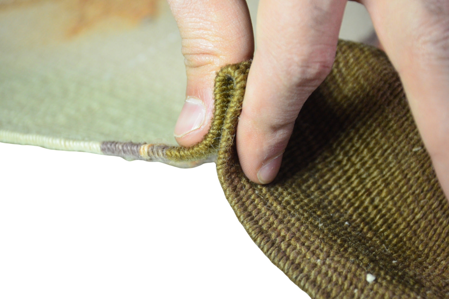 Farsak / 3x20 Striped Vintage Wool Kilim Runner Thickness