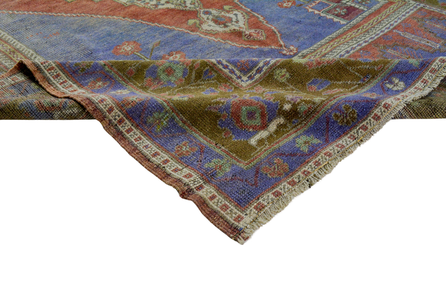 Guzelyurt / 5x9 Boho Wool Vintage Rug Texture