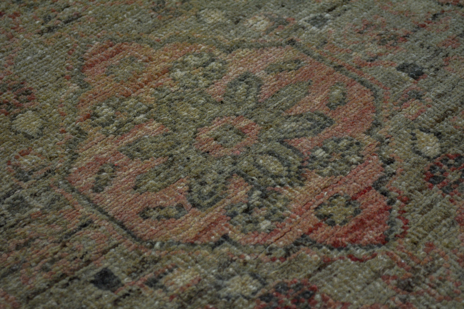 Hadim / 3x10 Vintage Turkish Hallway Runner Detail