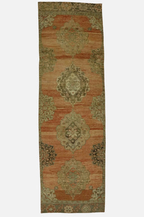 Hadim / 3x10 Vintage Turkish Hallway Runner Front Side