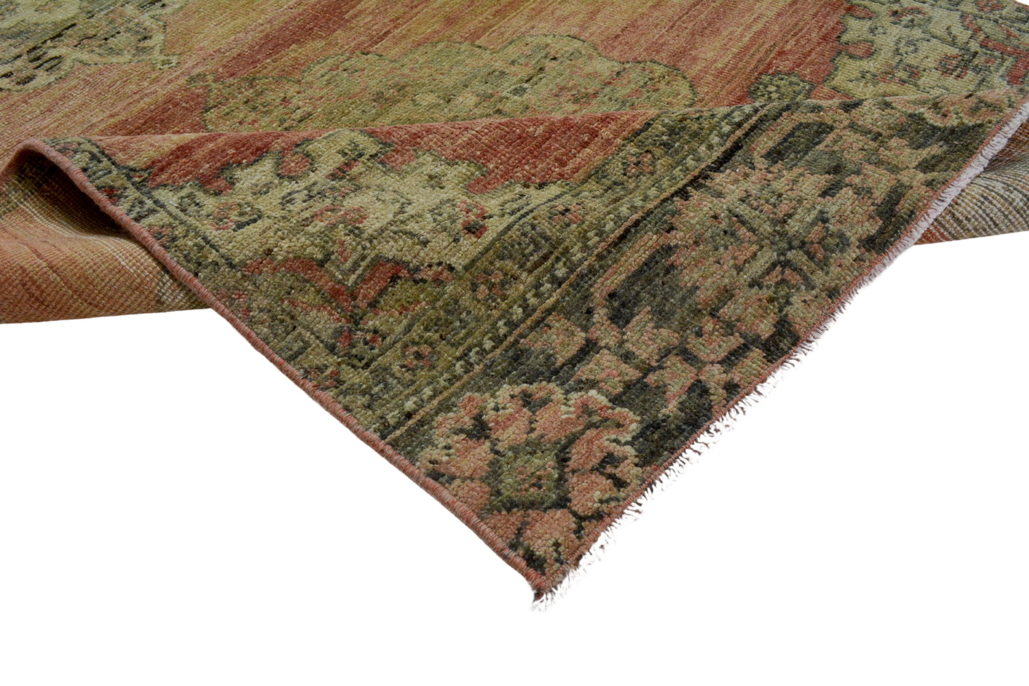 Hadim / 3x10 Vintage Turkish Hallway Runner Texture