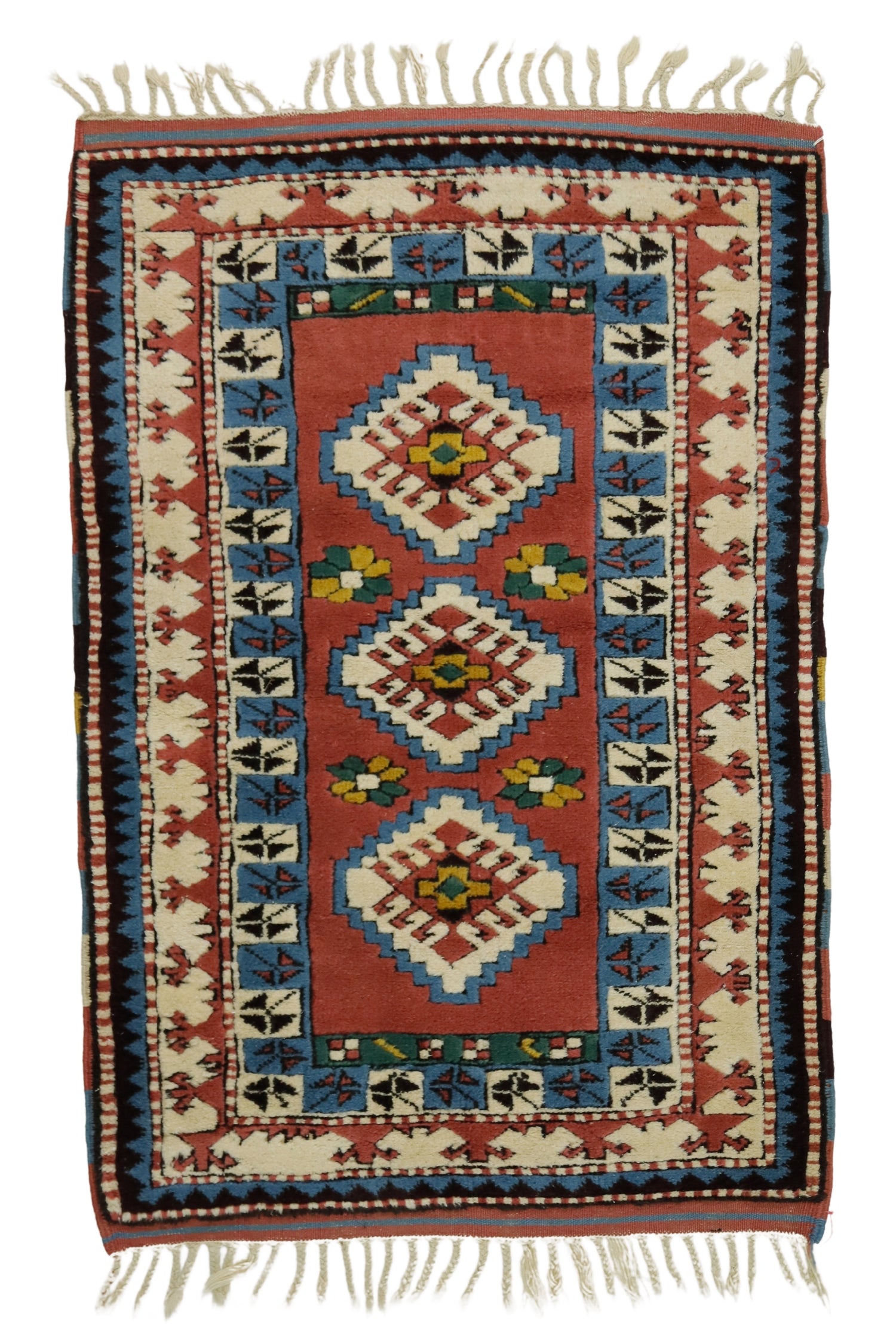 Meram / 3x4 Wool Turkish Boho Rug Front Side