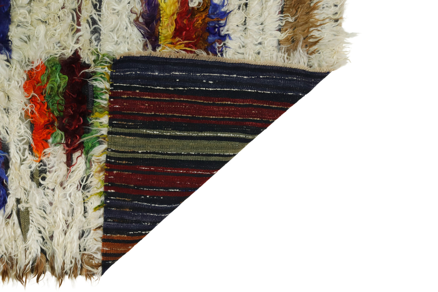 Naipler / 3x5 Wool Handmade Tulu Rug Back Side