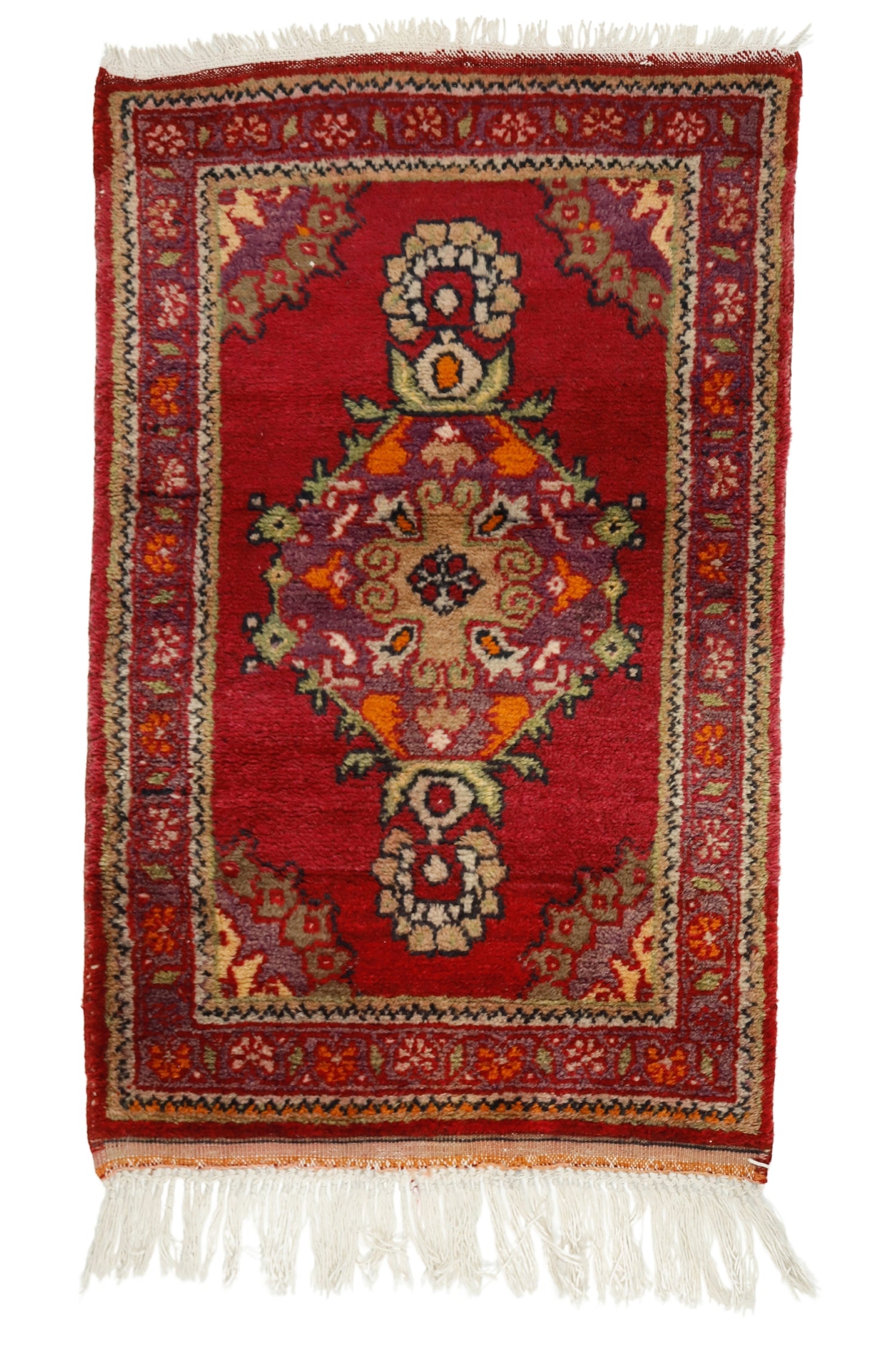 Sav / 2x3 Red Bohemian Turkish Rug Front Side
