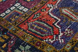 Sorkun / 4x10 Vintage Muted Oriental Carpet Detail