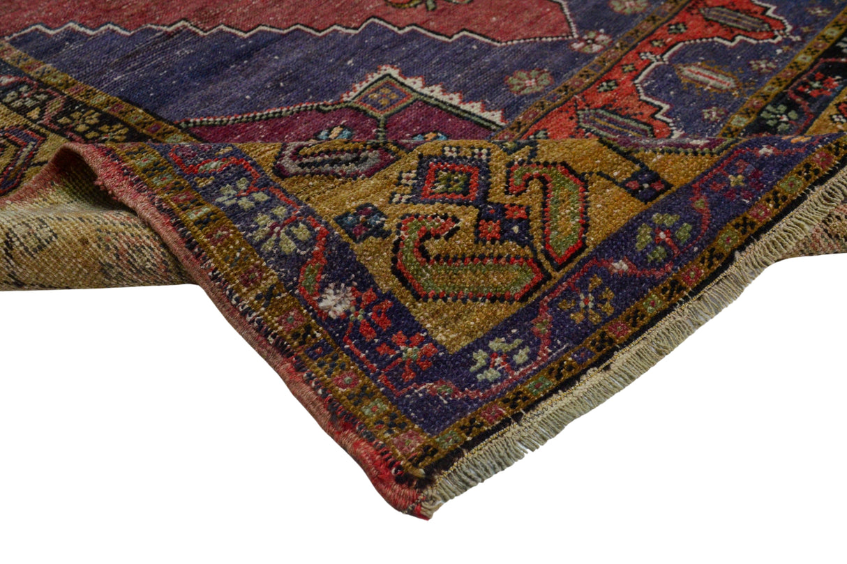 Sorkun / 4x10 Vintage Muted Oriental Carpet Texture