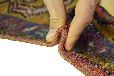 Sorkun / 4x10 Vintage Muted Oriental Carpet Thickness
