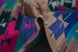 Tlos / 5x10 - Multi-Color Vintage Boho Kilim Thickness