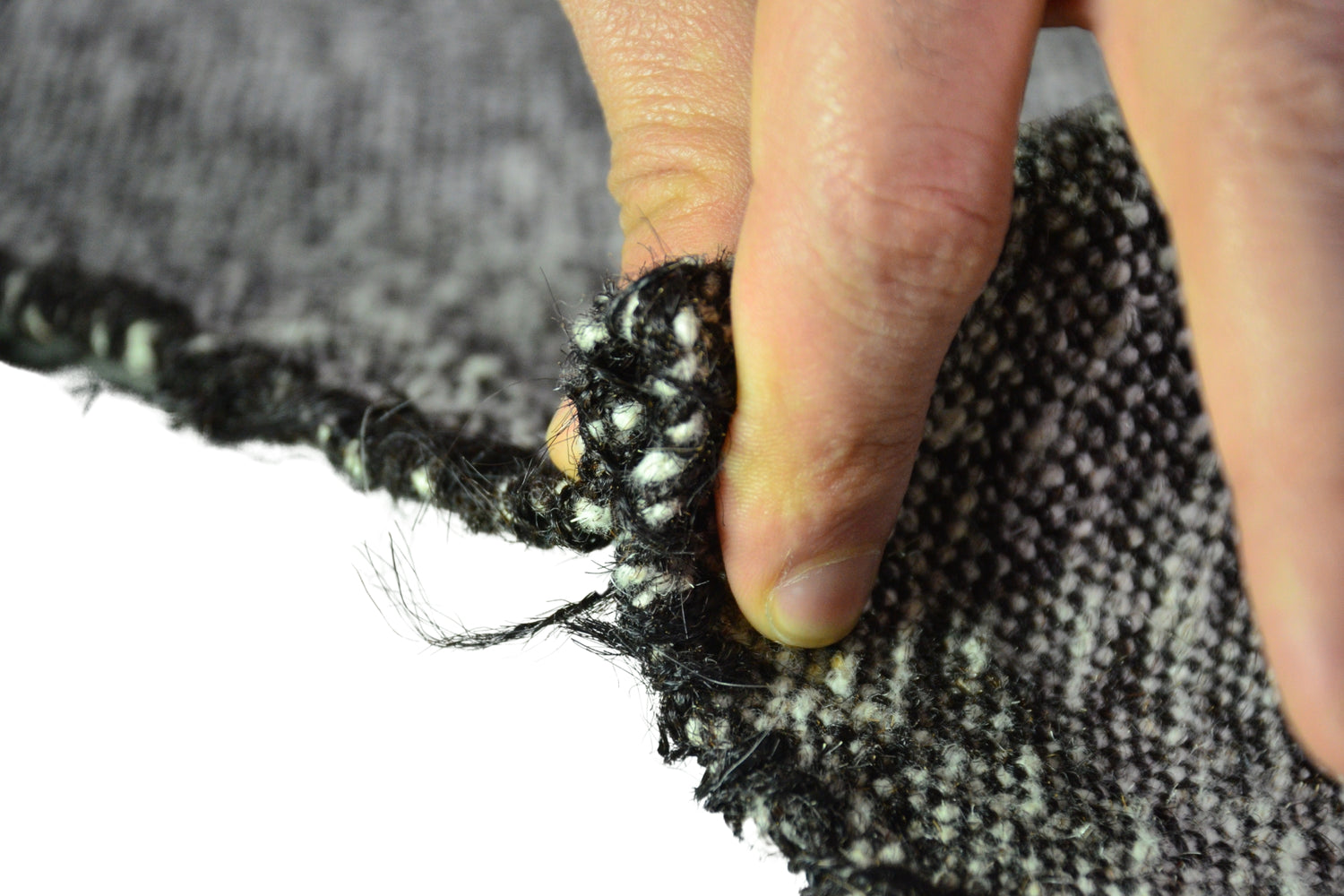 Turgutalp / 5x8 Gray Vintage Kilim Rug Thickness